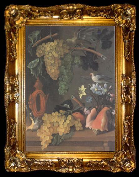 framed  Juan de  Espinosa Still Life with Grapes (san 05), ta009-2